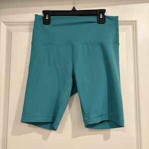 Lululemon Wunder Train High Rise Short 8" Teal Lagoon